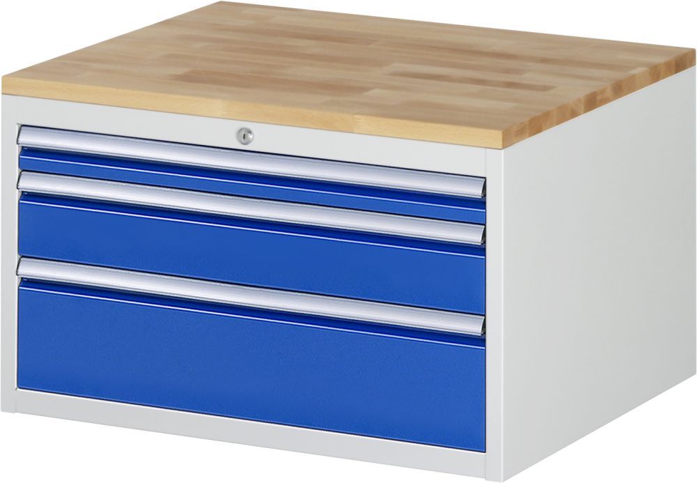 Rau Schubladenschrank Serie 7000 Buche 25 mm Stärke 3 Schubladen Größe XL Produktbild Rau Schubladenschrank Serie 7000 Buche 25 mm Stärke 3 Schubladen Größe XL