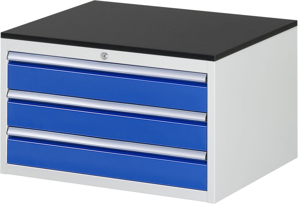 Rau Schubladenschrank Serie 7000 inclusive Arbeitsplatte Melaminharz 3 Schubladen Produktbild Rau Schubladenschrank Serie 7000 inclusive Arbeitsplatte Melaminharz 3 Schubladen