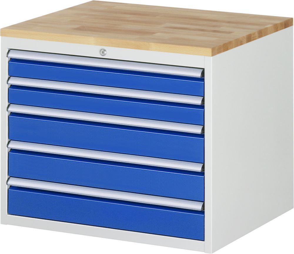 Rau Schubladenschrank Buche-Massiv Serie 7000 H 645 mm 5 Schubladen B 770 mm Produktbild Rau Schubladenschrank Buche-Massiv Serie 7000 H 645 mm 5 Schubladen B 770 mm