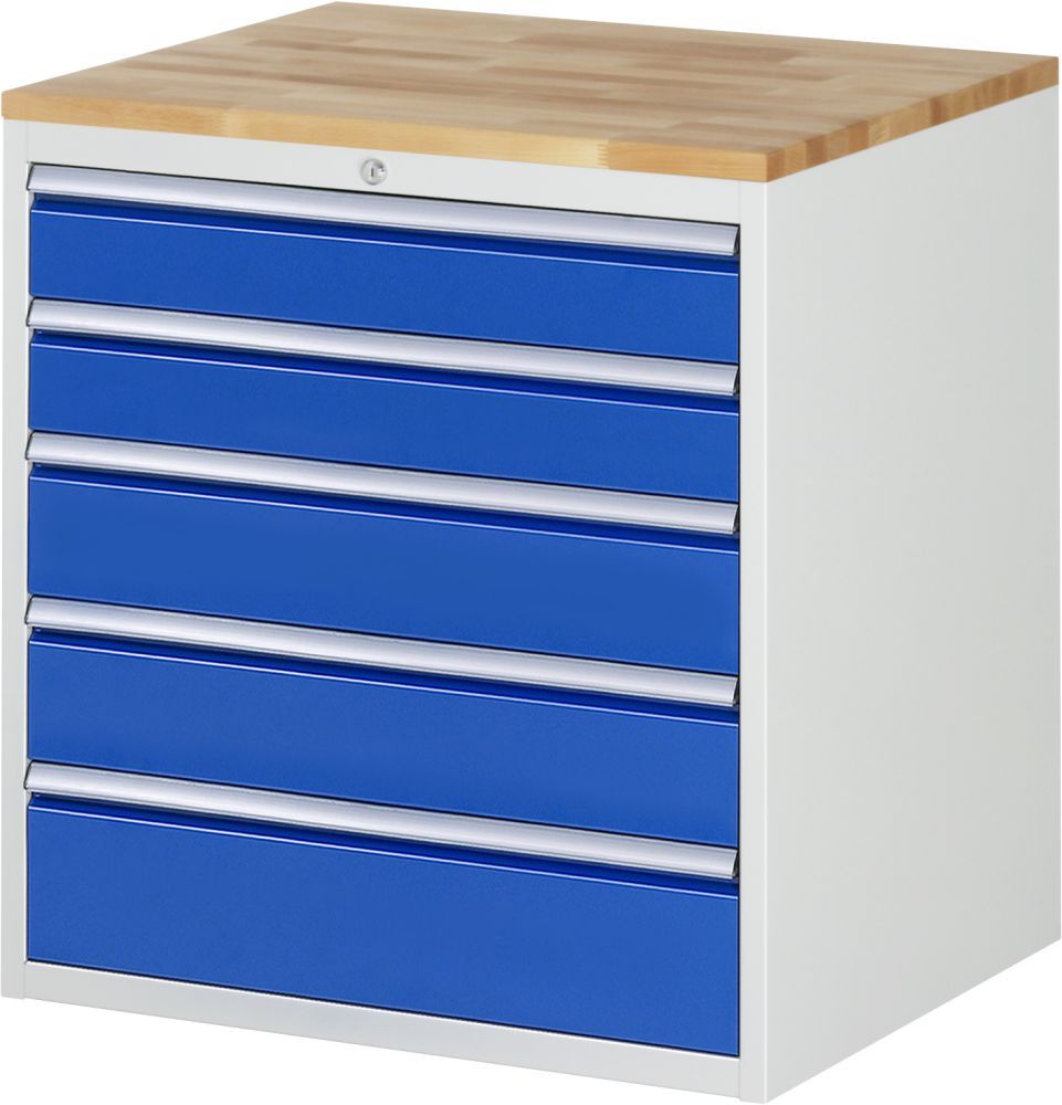 Rau Schubladenschrank Serie 7000 inclusive Platte Buche 5 Schubladen Größe XL Produktbild Rau Schubladenschrank Serie 7000 inclusive Platte Buche 5 Schubladen Größe XL