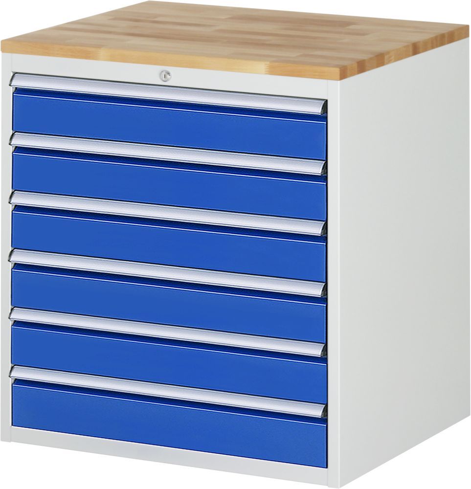 Rau Schubladenschrank Serie 7000 inclusive Arbeitsplatte Buche 6 Schubladen Produktbild Rau Schubladenschrank Serie 7000 inclusive Arbeitsplatte Buche 6 Schubladen