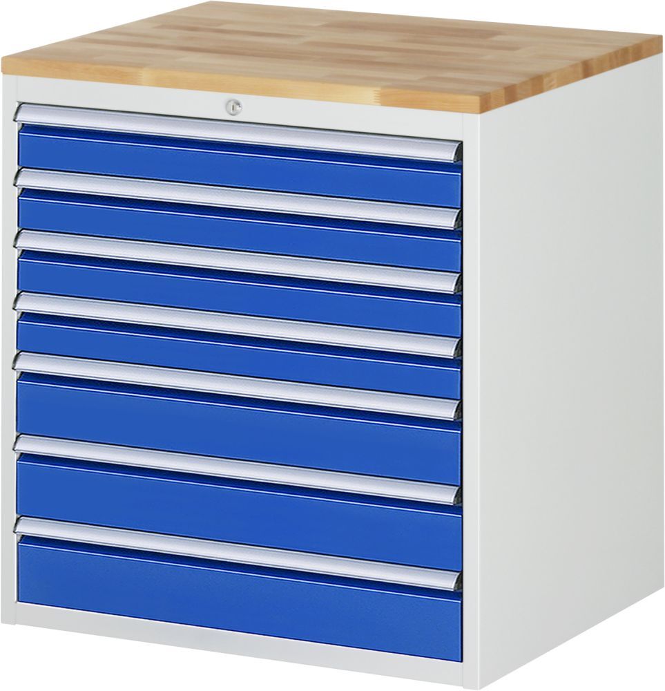 Rau Schubladenschrank Serie 7000 inclusive Arbeitsplatte Buche 7 Schubladen Produktbild Rau Schubladenschrank Serie 7000 inclusive Arbeitsplatte Buche 7 Schubladen
