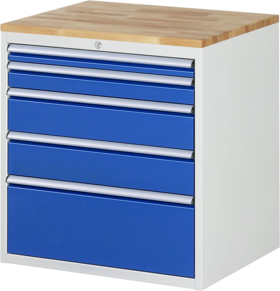 Rau Schubladenschrank 7000 Buchenplatte Massiv 25 mm 5 Schubladen Produktbild Rau Schubladenschrank 7000 Buchenplatte Massiv 25 mm 5 Schubladen