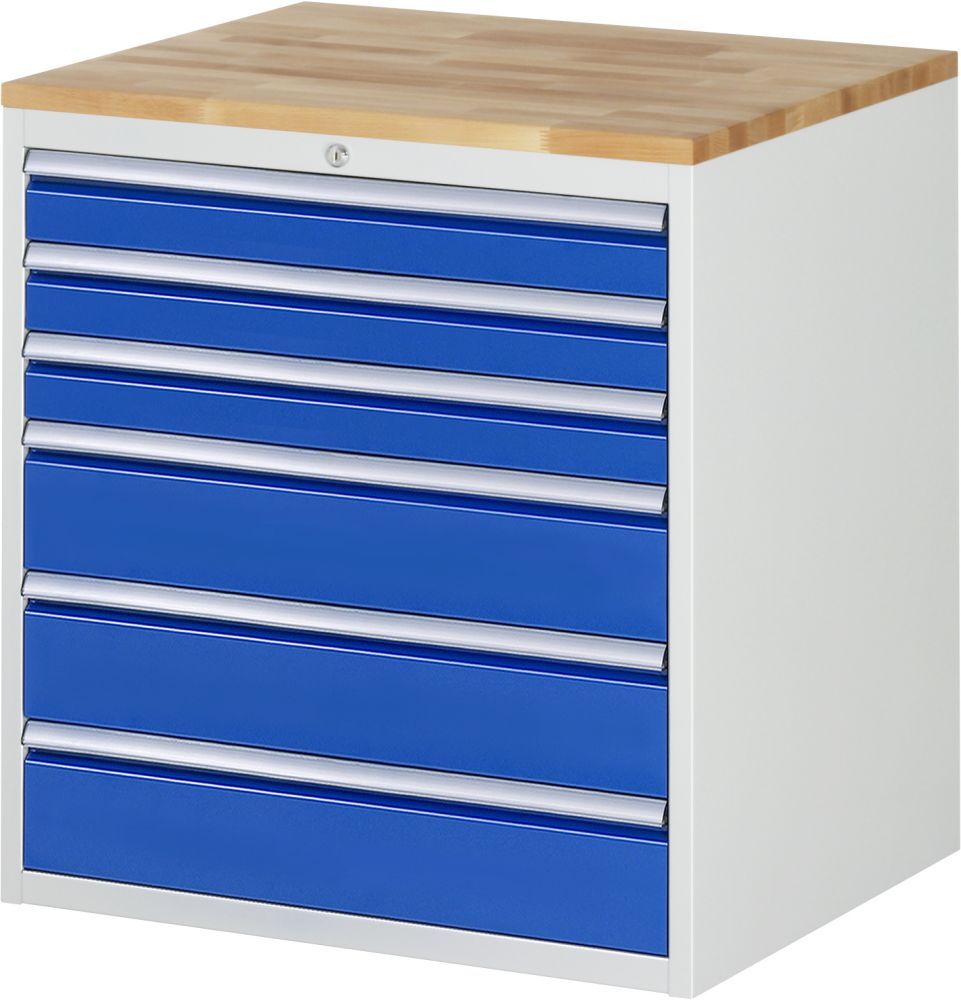 Rau Schubladenschrank 7000 6 Schubladen Buche Massiv Stärke 25 mm Produktbild Rau Schubladenschrank 7000 6 Schubladen Buche Massiv Stärke 25 mm