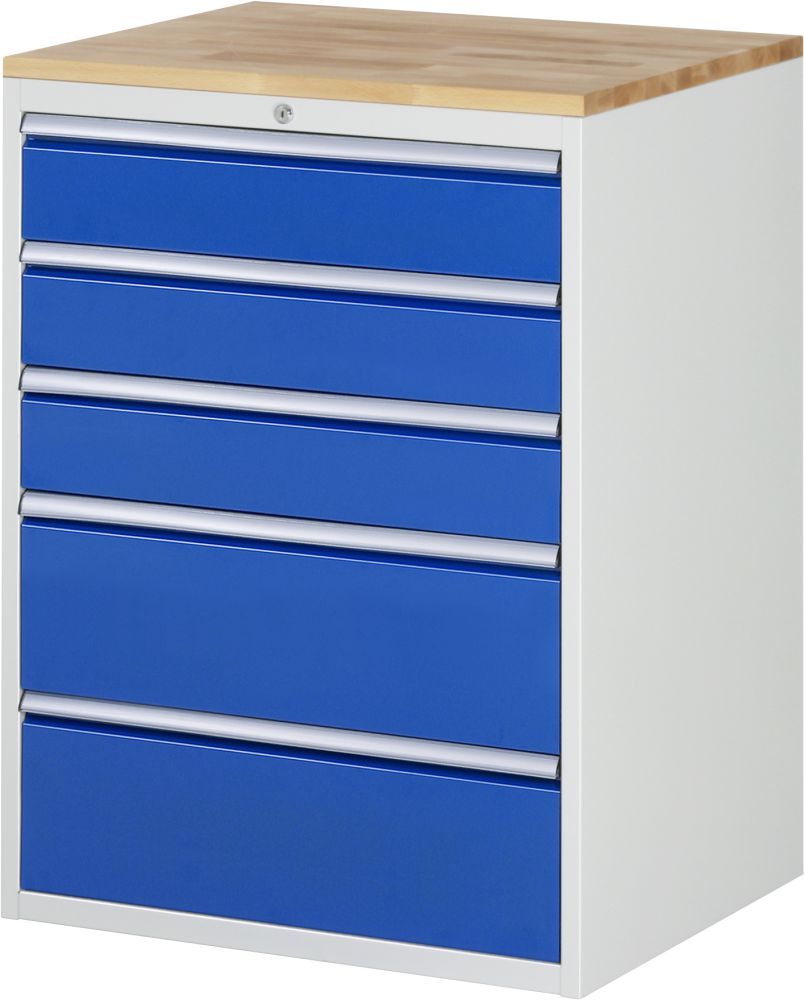 Rau Schubladenschrank Serie 7000 H 1035 mm 5 Schubladen B770 mm Produktbild Rau Schubladenschrank Serie 7000 H 1035 mm 5 Schubladen B770 mm