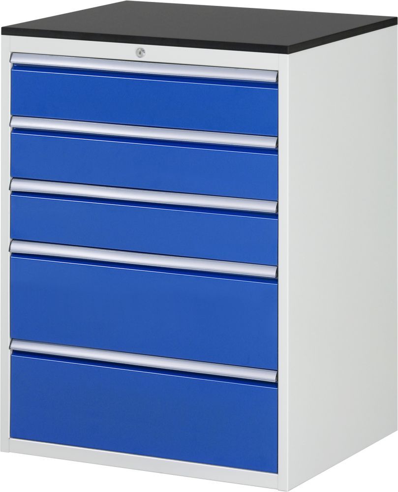 Rau Schubladenschrank Serie 7000 5 Schubladen B770 mm H1030 mm Produktbild Rau Schubladenschrank Serie 7000 5 Schubladen B770 mm H1030 mm