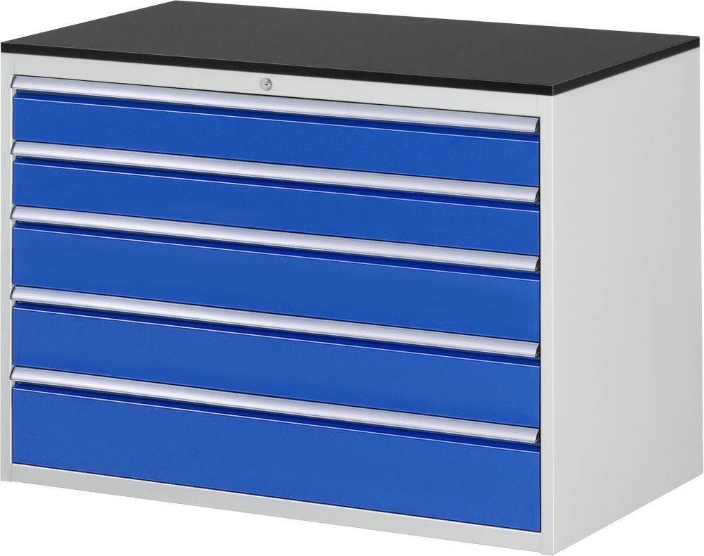 Rau Schubladenschrank Serie 7000 5 Schubladen Größe XXL inclusive Platte Melaminharz Produktbild Rau Schubladenschrank Serie 7000 5 Schubladen Größe XXL inclusive Platte Melaminharz
