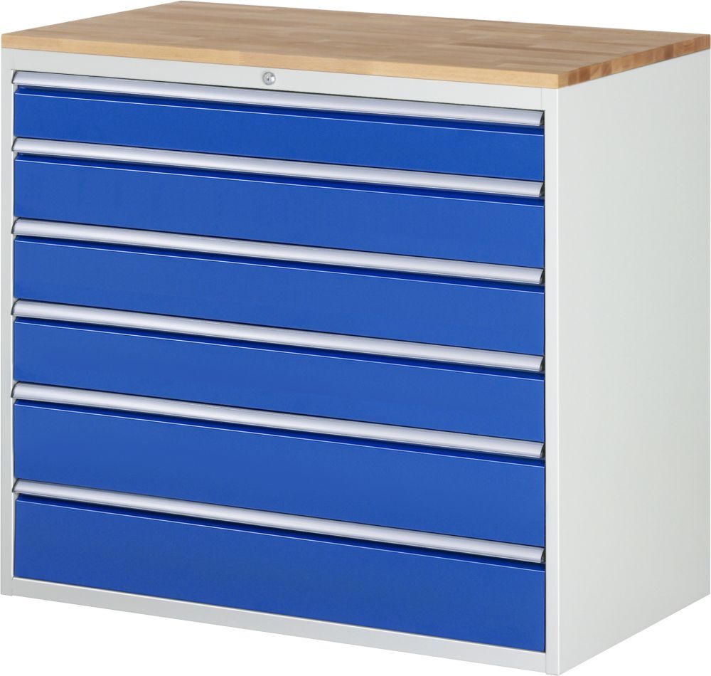 Rau Schubladenschrank Serie 7000 H 1035 mm 6 Schubladen B 1145 mm Buche-Massiv Produktbild Rau Schubladenschrank Serie 7000 H 1035 mm 6 Schubladen B 1145 mm Buche-Massiv
