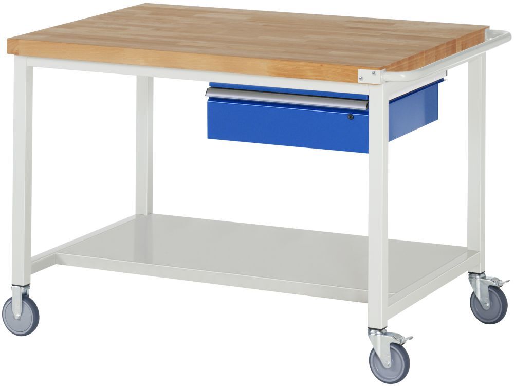 Rau Fahrbare Werkbank 8000 Modell 8001 Breite 1250 mm Buche-Massiv Produktbild Rau Fahrbare Werkbank 8000 Modell 8001 Breite 1250 mm Buche-Massiv