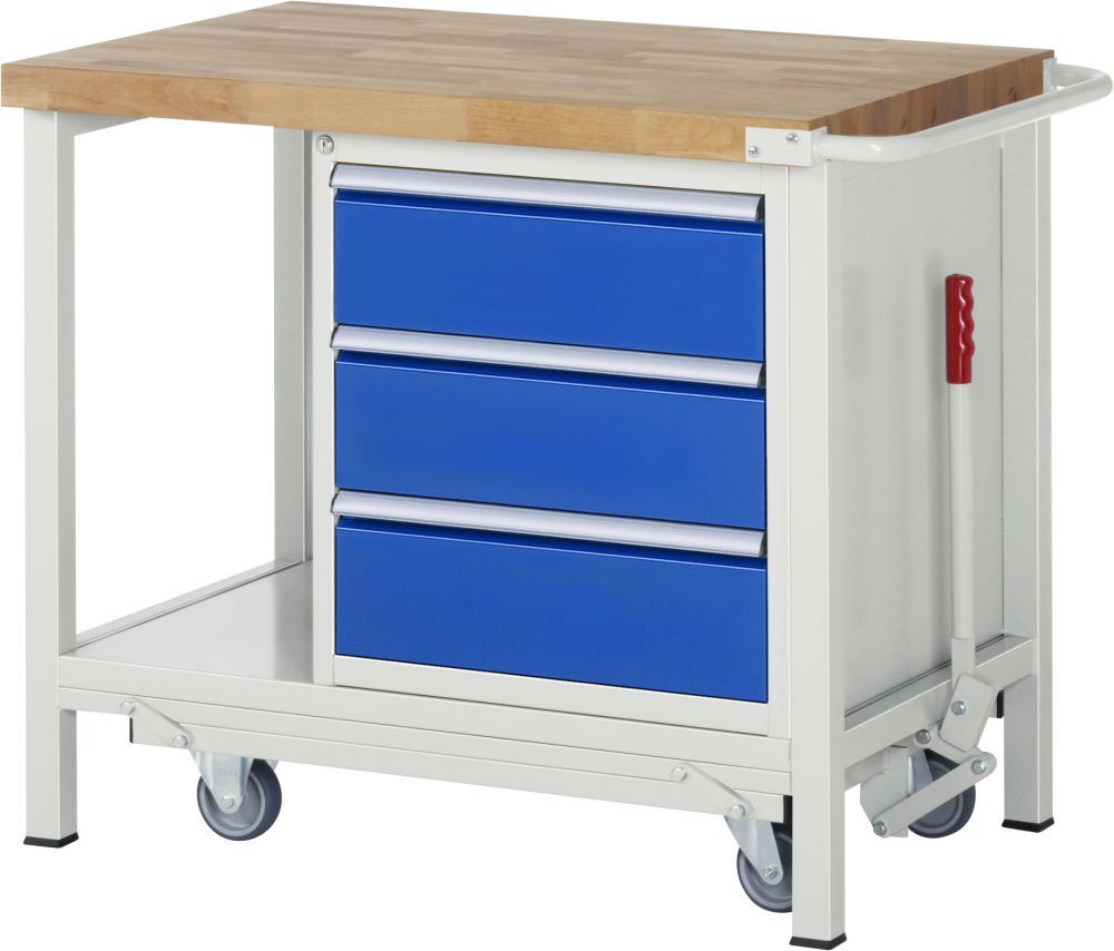 RAU Absenkbare Werkbank 8000 - Modell 8157 Breite 1000 mm Produktbild RAU Absenkbare Werkbank 8000 - Modell 8157 Breite 1000 mm