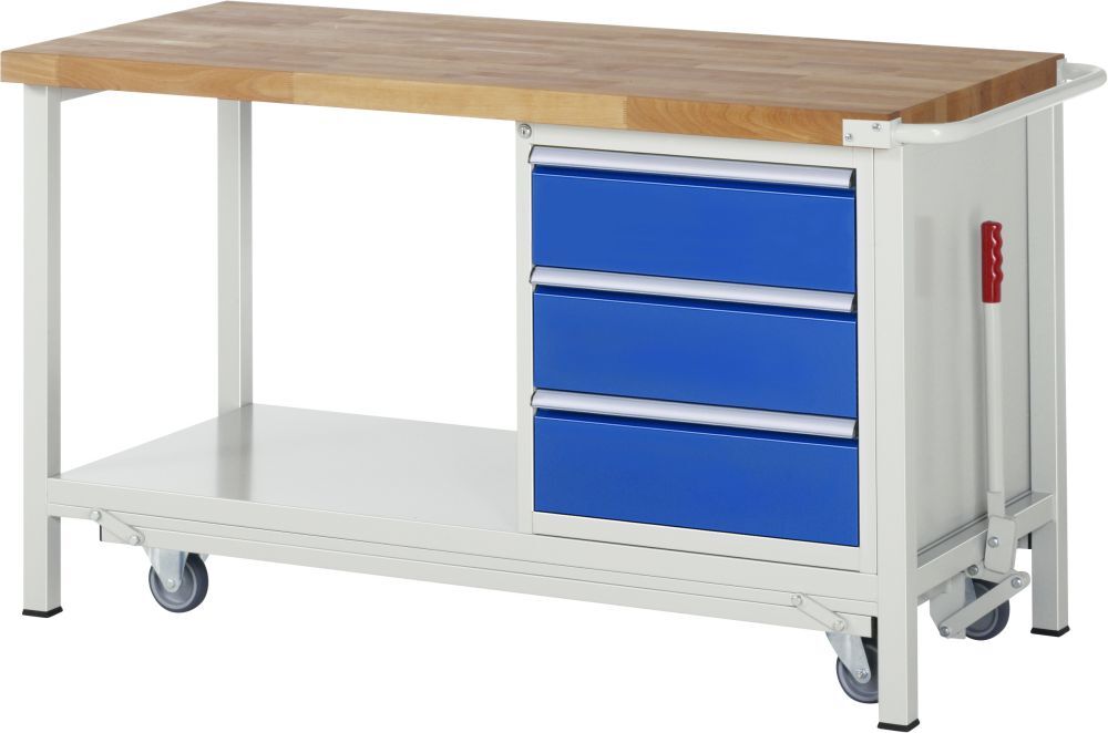 RAU Absenkbare Werkbank 8000 - Modell 8157 Breite 1500 mm Produktbild RAU Absenkbare Werkbank 8000 - Modell 8157 Breite 1500 mm