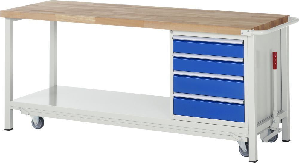 RAU Absenkbare Werkbank 8000 Modell 8162 Breite 2000 mm Platte 40 mm Produktbild RAU Absenkbare Werkbank 8000 Modell 8162 Breite 2000 mm Platte 40 mm