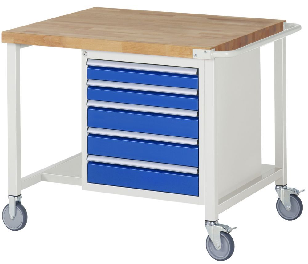 Rau Fahrbare Werkbank 8000 Modell 8171 1000 x 900 x 880-1080 mm Produktbild Rau Fahrbare Werkbank 8000 Modell 8171 1000 x 900 x 880-1080 mm