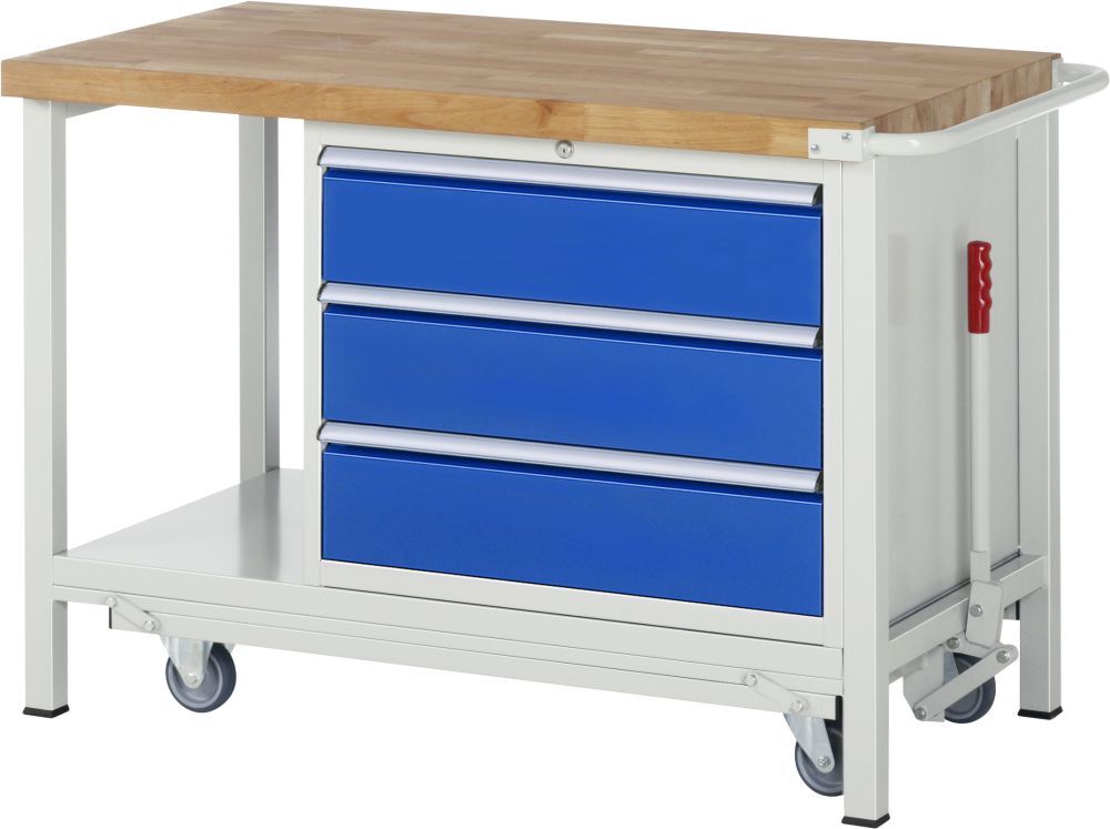 RAU Absenkbare Werkbank 8000 Modell 8257 Breite 1250 mm Produktbild RAU Absenkbare Werkbank 8000 Modell 8257 Breite 1250 mm