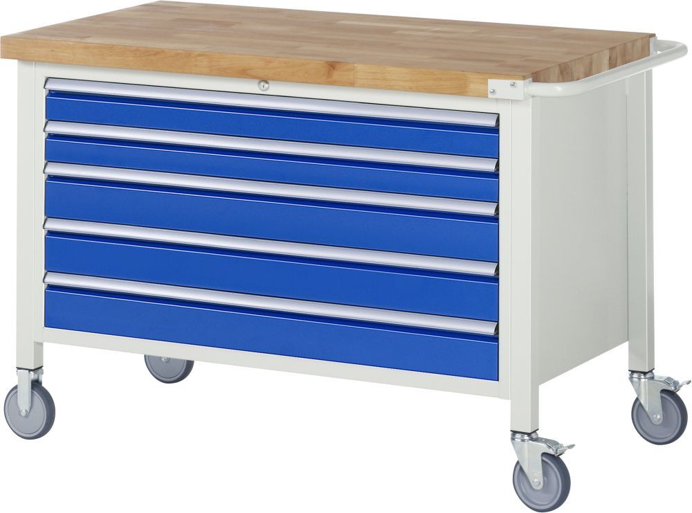 RAU Fahrbare Werkbank 8000 Modell 8371 Breite 1250 mm Produktbild RAU Fahrbare Werkbank 8000 Modell 8371 Breite 1250 mm