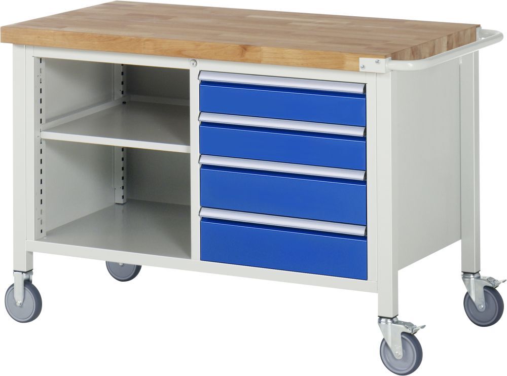 RAU Fahrbare Werkbank 8000 Modell 8463 Breite 1250 mm Produktbild RAU Fahrbare Werkbank 8000 Modell 8463 Breite 1250 mm