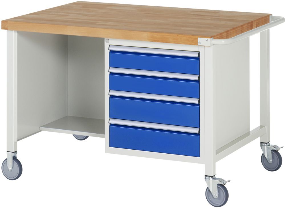 Rau Fahrbare Werkbank 8000 Modell 8463 Breite 1250 mm 4 Schubladen Produktbild Rau Fahrbare Werkbank 8000 Modell 8463 Breite 1250 mm 4 Schubladen