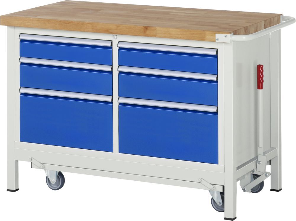 RAU Absenkbare Werkbank 8000 Modell 8475 Breite 1250 mm Produktbild RAU Absenkbare Werkbank 8000 Modell 8475 Breite 1250 mm