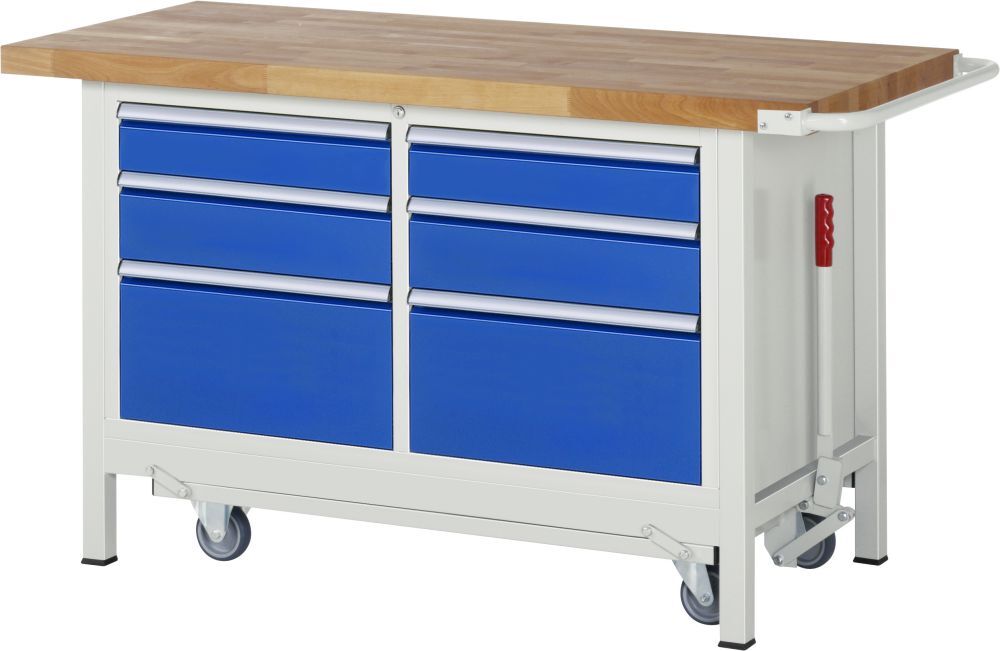 RAU Absenkbare Werkbank 8000 - Modell 8475 Breite 1500 mm Produktbild RAU Absenkbare Werkbank 8000 - Modell 8475 Breite 1500 mm