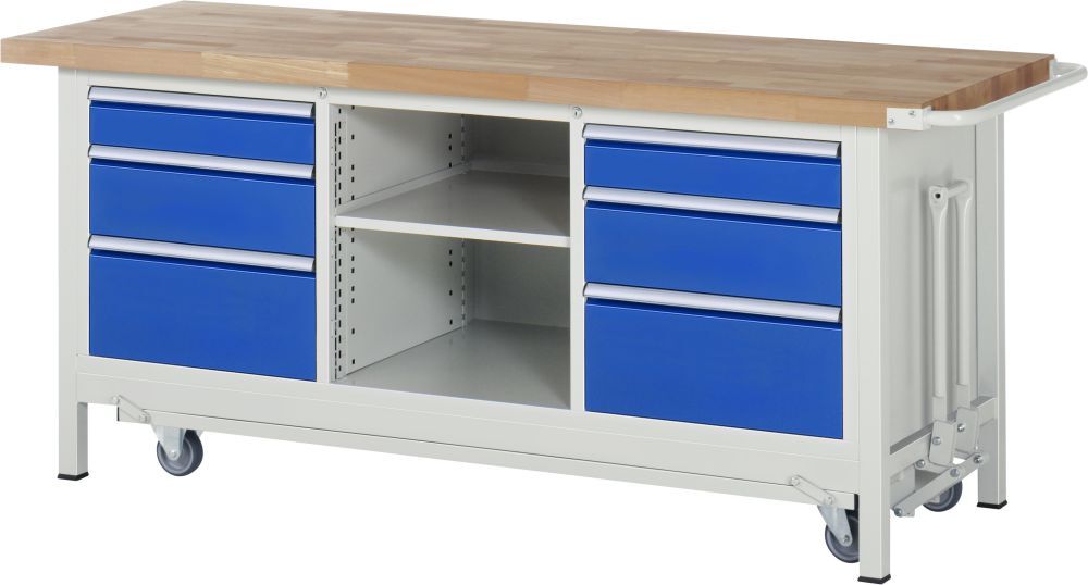 RAU Absenkbare Werkbank 8000 Modell 8566 Breite 2000 mm Produktbild RAU Absenkbare Werkbank 8000 Modell 8566 Breite 2000 mm