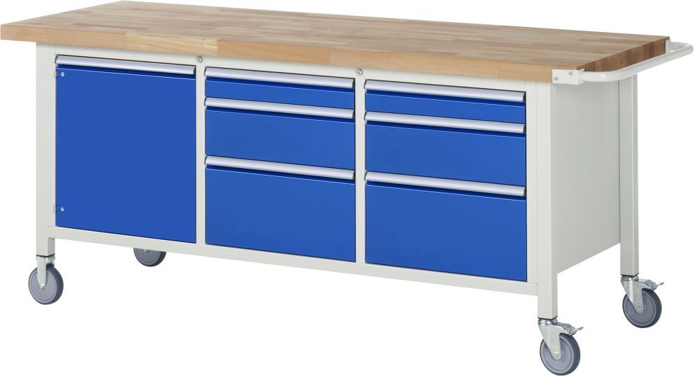 Rau Fahrbare Werkbank 8000 Modell 8570 2000 x 700 x 880 mm Produktbild Rau Fahrbare Werkbank 8000 Modell 8570 2000 x 700 x 880 mm