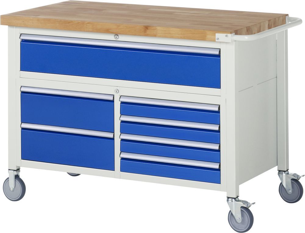 RAU Fahrbare Werkbank 8000 Modell 8921 Breite 1250 mm Produktbild RAU Fahrbare Werkbank 8000 Modell 8921 Breite 1250 mm