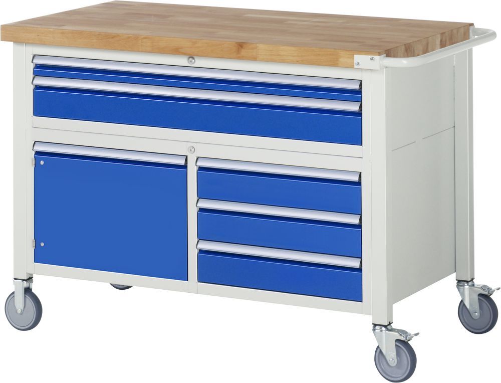 RAU Fahrbare Werkbank 8000 Modell 8922 Breite 1250 mm Produktbild RAU Fahrbare Werkbank 8000 Modell 8922 Breite 1250 mm