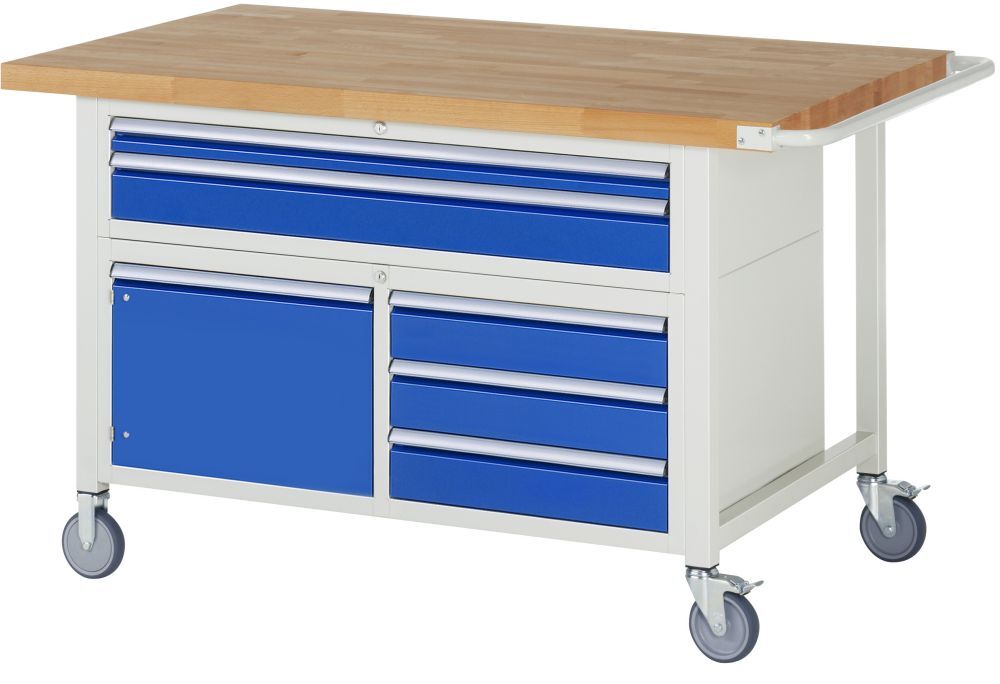 Rau Fahrbare Werkbank 8000 Modell 8922 Breite 1500 mm Buche-Massiv Produktbild Rau Fahrbare Werkbank 8000 Modell 8922 Breite 1500 mm Buche-Massiv