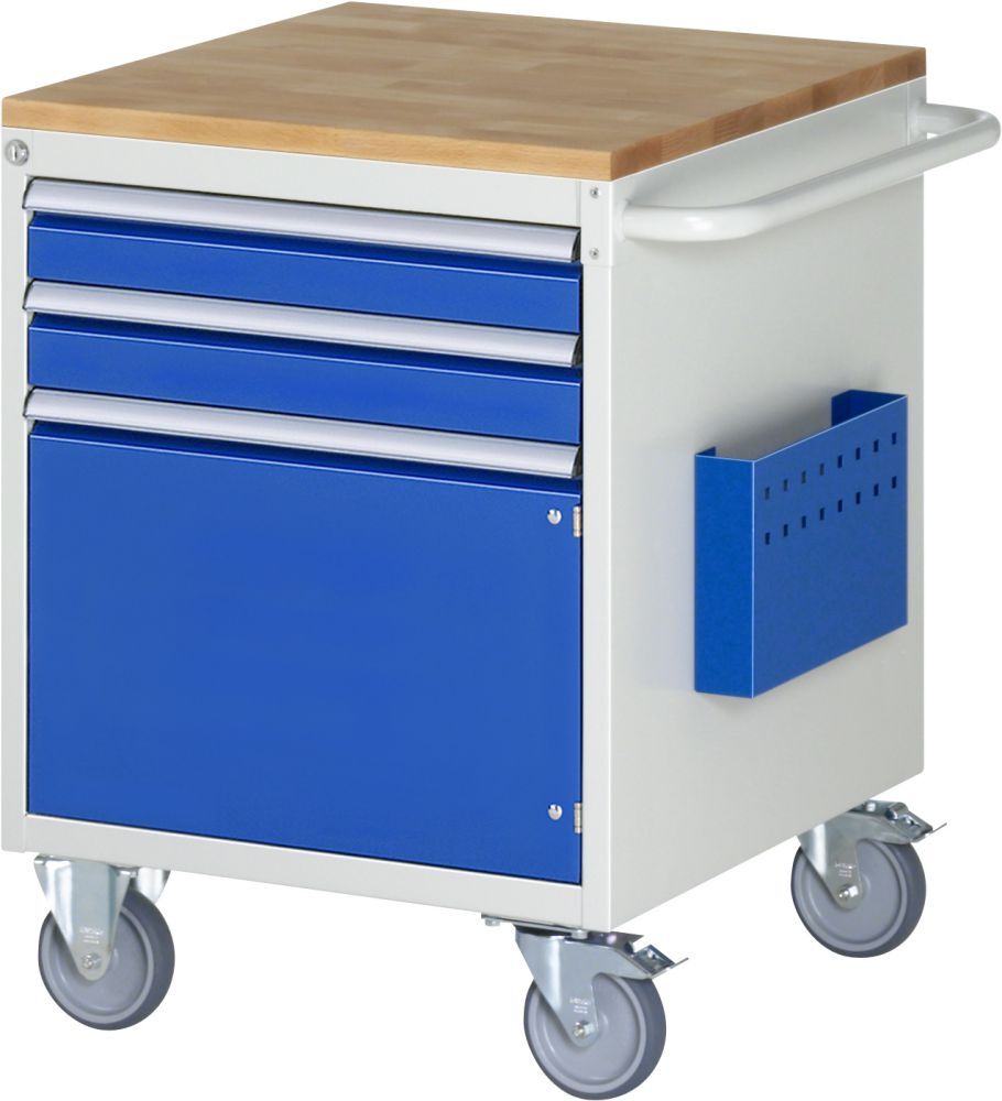 RAU Montagewagen 7000 Breite 580 mm 2 schmale Schubladen 90 mm 1 Tür Produktbild RAU Montagewagen 7000 Breite 580 mm 2 schmale Schubladen 90 mm 1 Tür