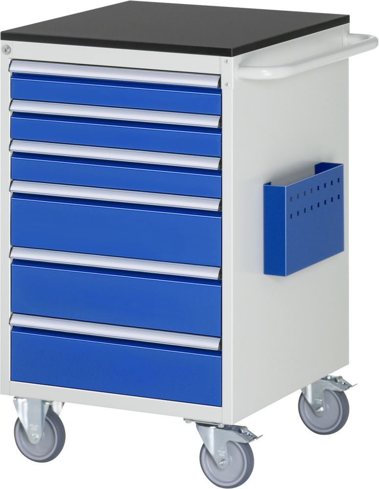 RAU Montagewagen Serie 7000 6 Schubladen Größe L Arbeitsplatte 19 mm Produktbild RAU Montagewagen Serie 7000 6 Schubladen Größe L Arbeitsplatte 19 mm