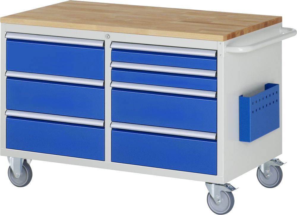 RAU Montagewagen Serie 7000 Breite 1145 mm inklusive Buche Arbeitsplatte RAU Montagewagen Serie 7000 Breite 1145 mm inklusive Buche Arbeitsplatte