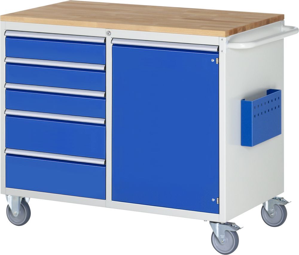 RAU Montagewagen 7000 Breite 1145 mm 5 Schubladen 1 Tür Produktbild RAU Montagewagen 7000 Breite 1145 mm 5 Schubladen 1 Tür