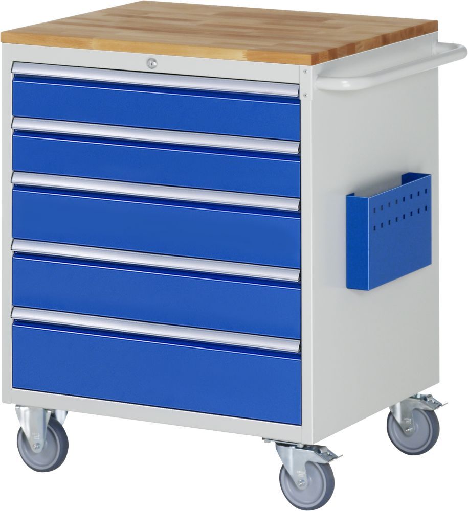 RAU Montagewagen Höhe 975 mm Serie 7000 5 Schubladen Größe XL Breite Produktbild RAU Montagewagen Höhe 975 mm Serie 7000 5 Schubladen Größe XL Breite