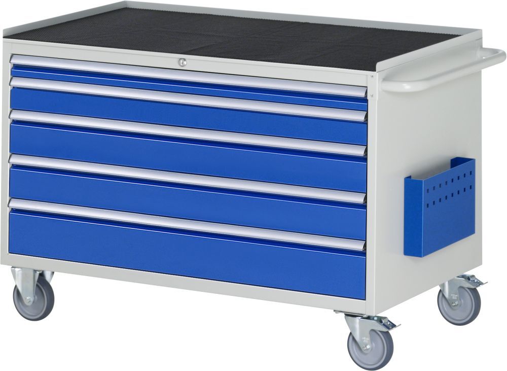 RAU Montagewagen Arbeitsplatte 25 mm Serie 7000 5 Schubladen Größe XXL Produktbild RAU Montagewagen Arbeitsplatte 25 mm Serie 7000 5 Schubladen Größe XXL