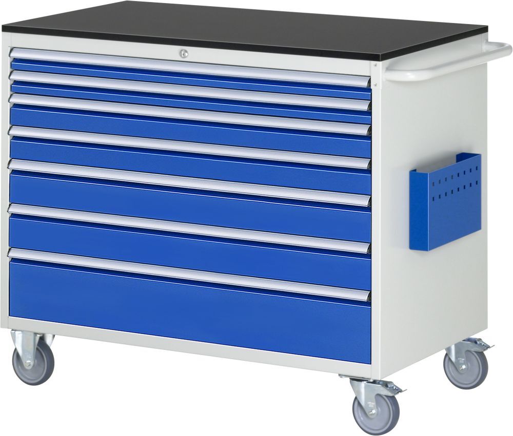 RAU Montagewagen Arbeitsplatte 19 mm Serie 7000 7 Schubladen Größe XXL Produktbild RAU Montagewagen Arbeitsplatte 19 mm Serie 7000 7 Schubladen Größe XXL