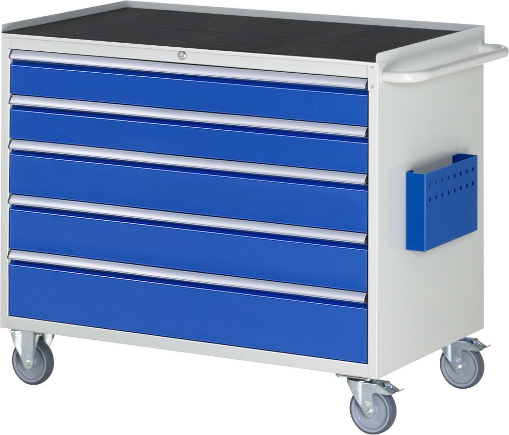 RAU Montagewagen Serie 7000 5 Schubladen Größe XXL Gestell RAL 7035 Produktbild RAU Montagewagen Serie 7000 5 Schubladen Größe XXL Gestell RAL 7035