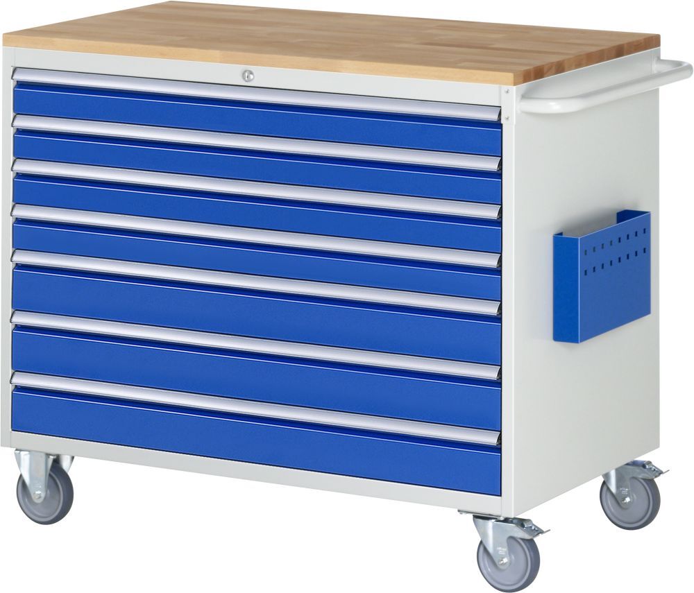 RAU Montagewagen 7000 Breite 1145 mm 7 Schubladen und Buchenplatte Produktbild RAU Montagewagen 7000 Breite 1145 mm 7 Schubladen und Buchenplatte