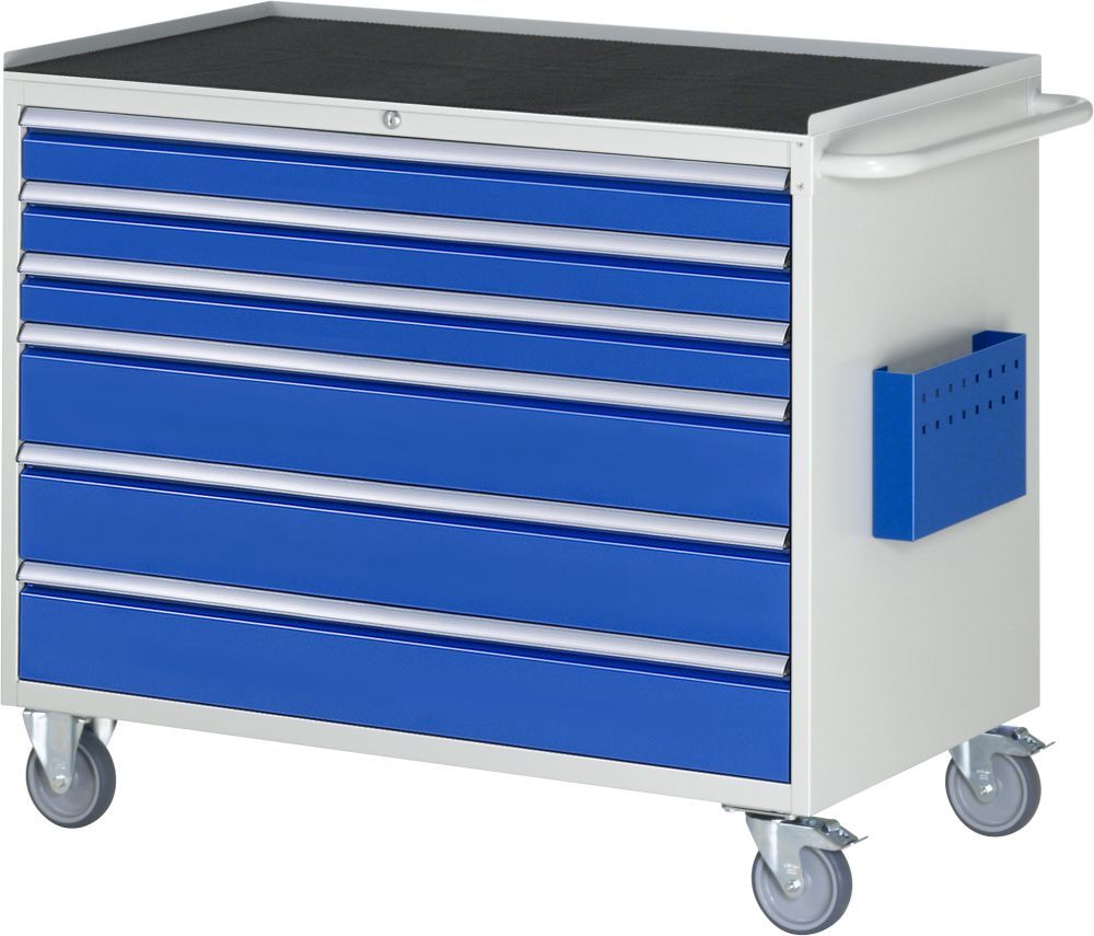 RAU Montagewagen XXL 5.9 Maße 1145 x 650 mm 6 Schubladen RAL5010 Produktbild RAU Montagewagen XXL 5.9 Maße 1145 x 650 mm 6 Schubladen RAL5010