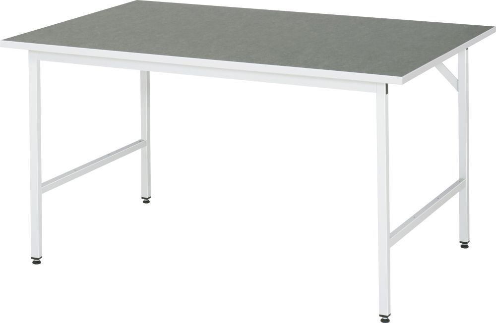 Rau Arbeitstisch Serie Jerry Breite 1500 mm RAL7035 Produktbild Rau Arbeitstisch Serie Jerry Breite 1500 mm RAL7035