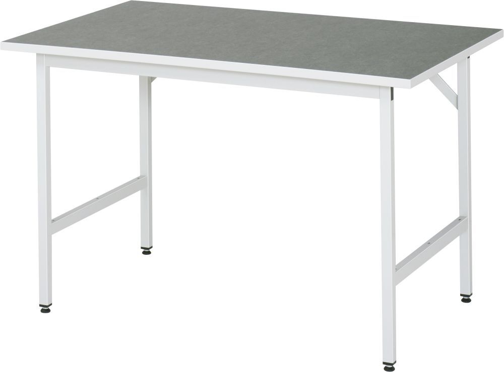 Rau Arbeitstisch Serie Jerry 1250 x 800 mm lichtgrau Produktbild Rau Arbeitstisch Serie Jerry 1250 x 800 mm lichtgrau