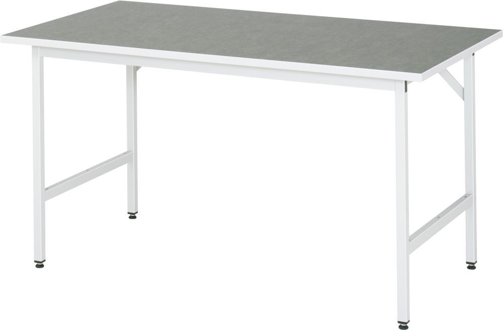 Rau Arbeitstisch Serie Jerry Breite 1500 mm x Tiefe 800 mm Farbe RAL7035 Produktbild Rau Arbeitstisch Serie Jerry Breite 1500 mm x Tiefe 800 mm Farbe RAL7035