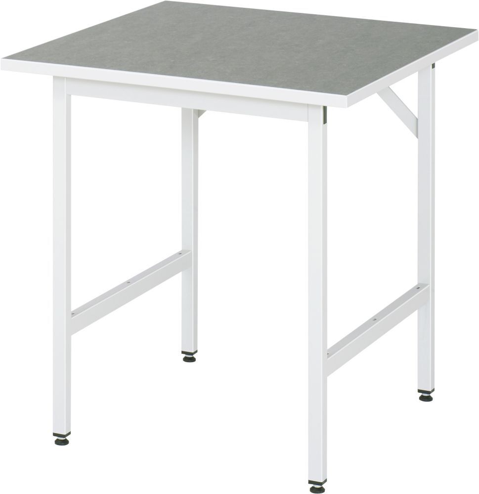 Rau Arbeitstisch Serie Jerry Breite 750 x 800 mm RAL7035 Produktbild Rau Arbeitstisch Serie Jerry Breite 750 x 800 mm RAL7035