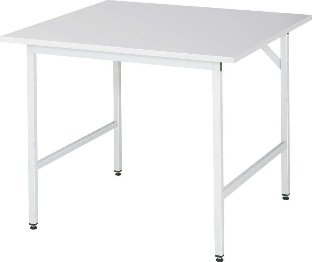 Arbeitstisch Serie Jerry 1000 x 1000 x 850 mm RAL7035 Produktbild Arbeitstisch Serie Jerry 1000 x 1000 x 850 mm RAL7035