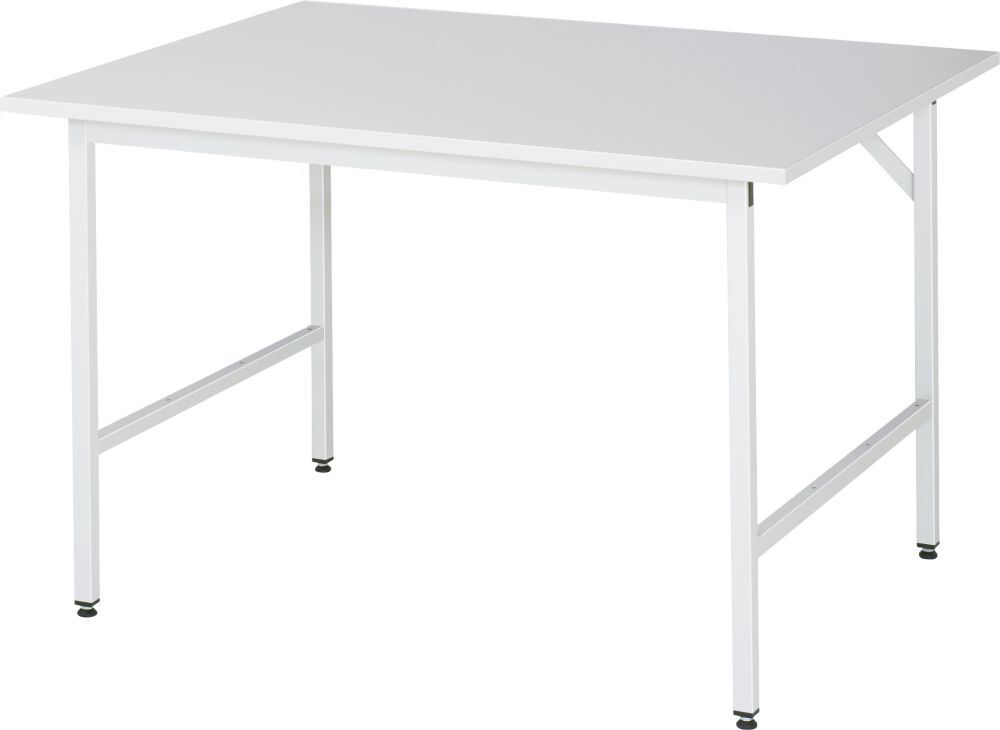 Rau Arbeitstisch Serie Jerry Breite 1250 mm Farbe RAL7035 Produktbild Rau Arbeitstisch Serie Jerry Breite 1250 mm Farbe RAL7035