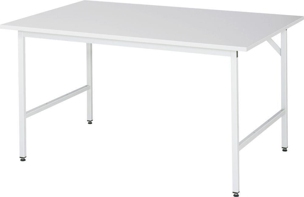Rau Arbeitstisch Serie Jerry 1500 x 1000 x 800-850 mm Farbe RAL7035 Produktbild Rau Arbeitstisch Serie Jerry 1500 x 1000 x 800-850 mm Farbe RAL7035