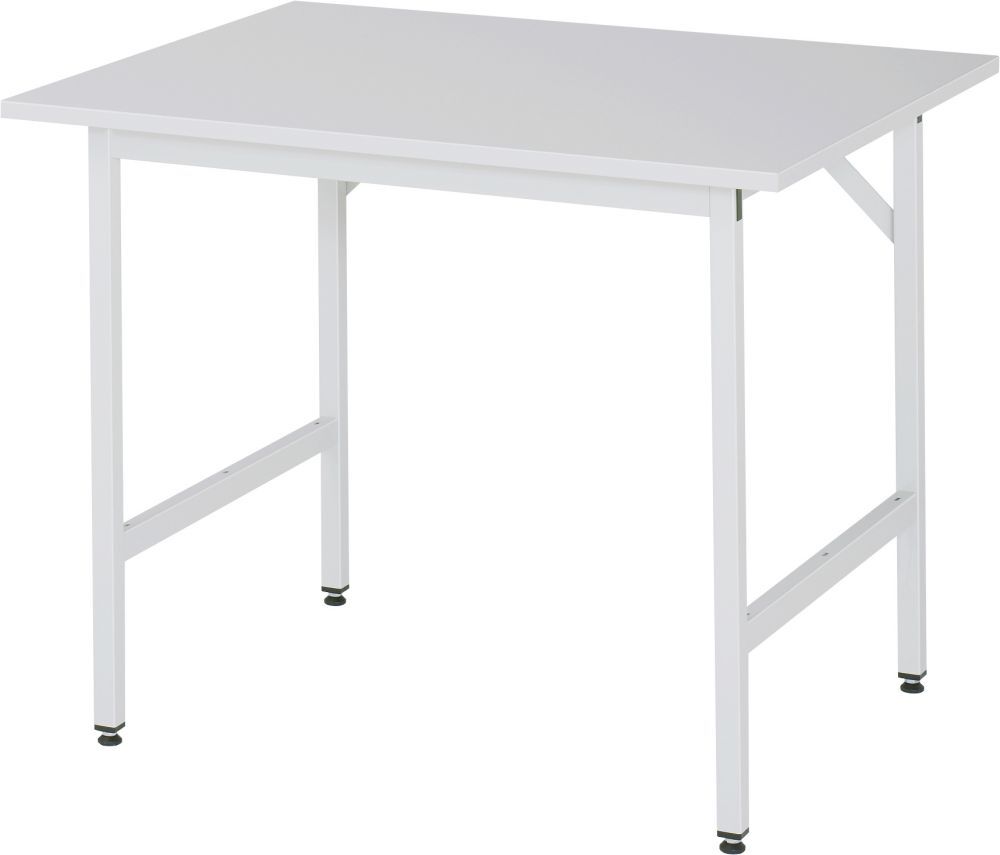 Arbeitstisch Serie Jerry 1000 x 800 mm Farbe RAL7035 Produktbild Arbeitstisch Serie Jerry 1000 x 800 mm Farbe RAL7035