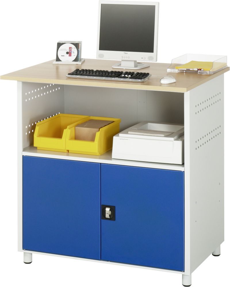 RAU Computer Tisch Modell 1022 Breite 1100 mm Produktbild RAU Computer Tisch Modell 1022 Breite 1100 mm