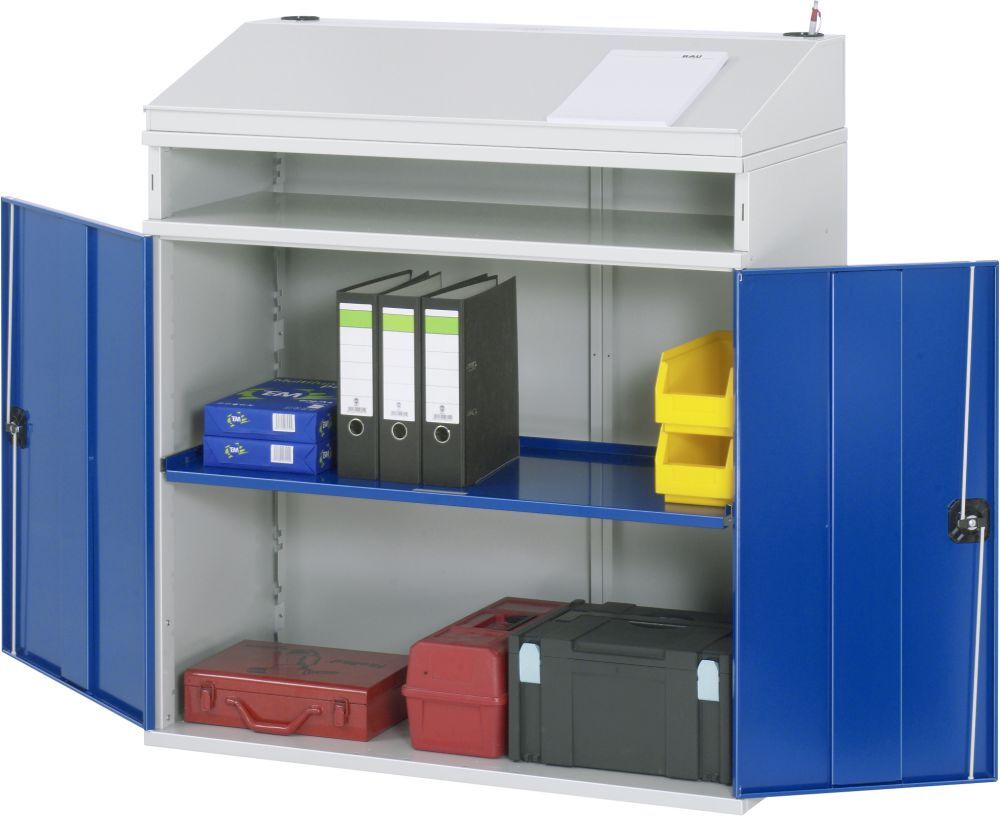 Rau Beistellschrank Stehpult Modell 01 Breite 1100 x 520 x 1220 mm Produktbild Rau Beistellschrank Stehpult Modell 01 Breite 1100 x 520 x 1220 mm
