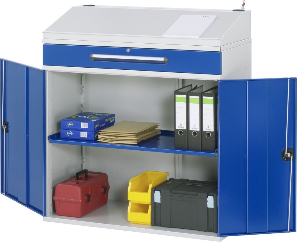 RAU Beistellschrank Stehpult Modell 02 Breite 1100 mm Produktbild RAU Beistellschrank Stehpult Modell 02 Breite 1100 mm