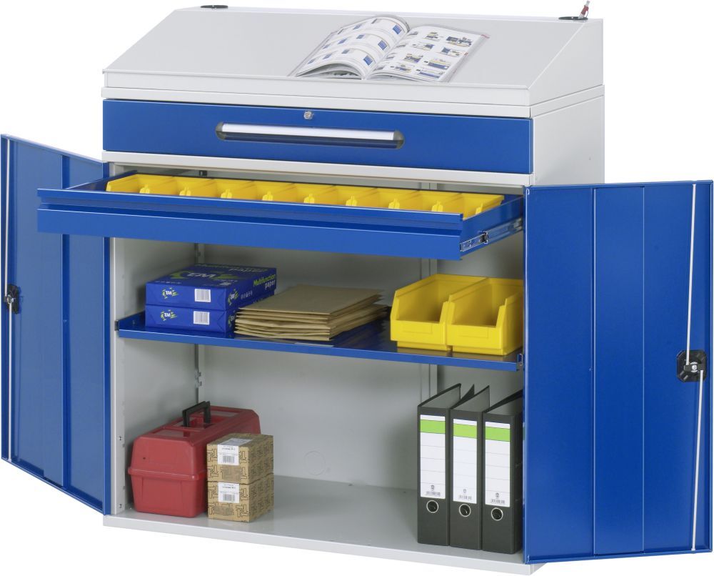 RAU Beistellschrank Stehpult Modell 03 Breite 1100 mm Produktbild RAU Beistellschrank Stehpult Modell 03 Breite 1100 mm